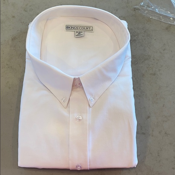 White Oxford cloth button down shirts 22 x 35/6 - Picture 3 of 4